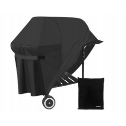 Neperšlampamas didelis sodo užvalkalas universaliam griliui su Velcro ir dėklu
