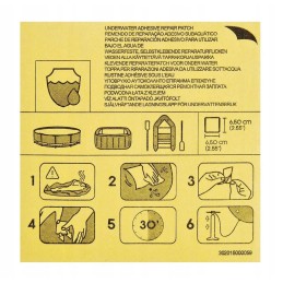 Neperšlampami remontiniai pleistrai bestway 10 vnt