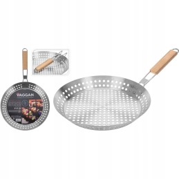 Perforated grill pan - 30 x 4 cm