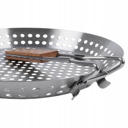 Perforated grill pan - 30 x 4 cm