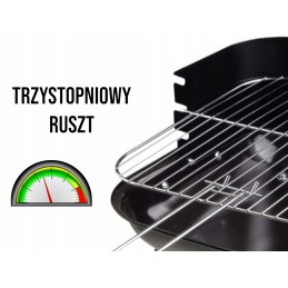 ⭐ Turistinė sodo anglis grotelė nešiojama chromo grotelių dovana ⭐