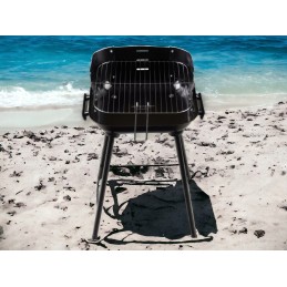 ⭐ Turistinė sodo anglis grotelė nešiojama chromo grotelių dovana ⭐