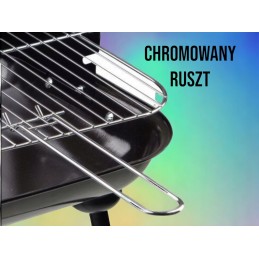 ⭐ Turistinė sodo anglis grotelė nešiojama chromo grotelių dovana ⭐