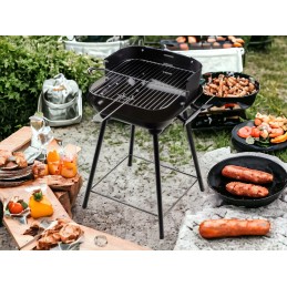 ⭐ Turistinė sodo anglis grotelė nešiojama chromo grotelių dovana ⭐