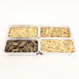 Alksnio rūkymo gabalėlių rinkinys, 4 rūšių grotelės