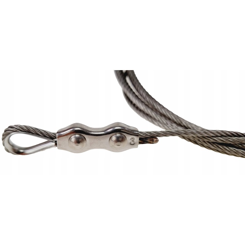 300cm virvė, 3x60cm grandinėlė grotelėms, nerūdijančio plieno trikojo rinkinys