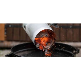 Didelis kaminas aukščiausios kokybės mustang grotelių apšvietimui