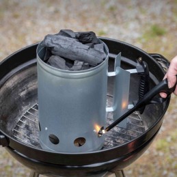 Didelis kaminas aukščiausios kokybės mustang grotelių apšvietimui