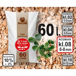 Rūkymo kotletai alksnio buko klasė 08 60l 15kg grillpal