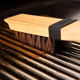 „Broil king“ grotelių šepetys, skirtas ketaus viryklėms, tvirtas, delnų plaukų šereliai