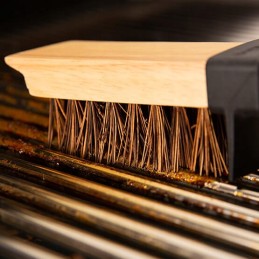 „Broil king“ grotelių šepetys, skirtas ketaus viryklėms, tvirtas, delnų plaukų šereliai