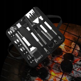 Priedai: grilio virtuvės reikmenys 20 in 1 + 4x kilimėlis