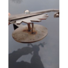 Stainless steel grill crank