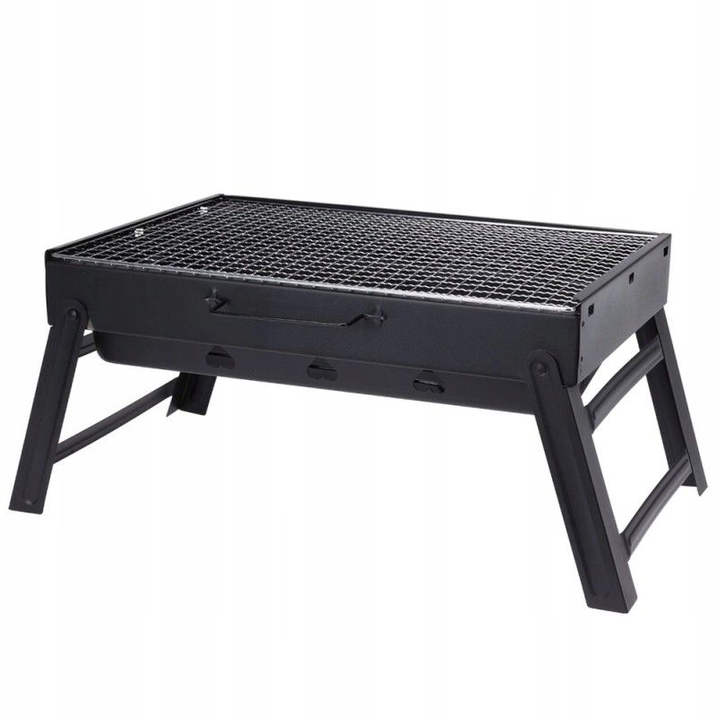 Turistinis grilis nešiojamas sulankstomas anglies lagaminas su metaline grotele