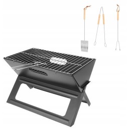 Sulankstomos kompaktiškos turistinės anglies kepsninės