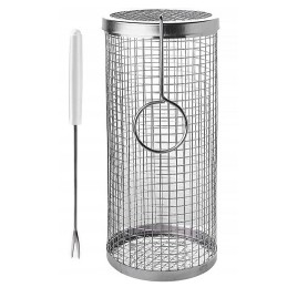 2x krepšelis daržovėms ir bulvytėms kepti, grotelės, besisukantis grilio tinklelis, 30x9cm