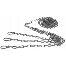 Nerūsējošā tērauda ķēde 380 cm, komplekts iekarināšanas restēm fi 70 80 cm inox