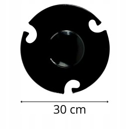 Didelės anglies grotelės su ratukais, uždara apvali peleninė