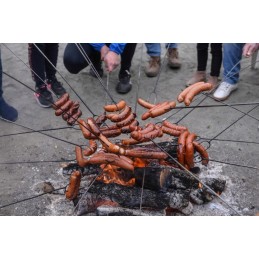 Laužo lazdos kepsniams, šakutės, židinio šakutė, dešros įdėklas, 10