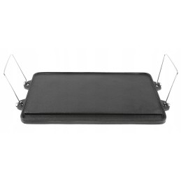Double-sided cast iron grill plate - 44 x 24 x 2cm