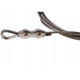 300cm virvė, 3x50cm grandinėlė grotelėms, nerūdijančio plieno trikojo rinkinys