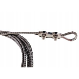 300cm virvė, 3x50cm grandinėlė grotelėms, nerūdijančio plieno trikojo rinkinys