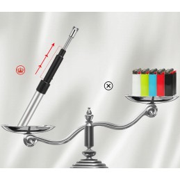Gukutmxp elektrinis degtukas, ilgis nuo 29 cm iki 75 cm, kraunamas per USB