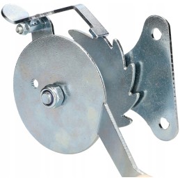 Reel crank crank for adjusting the grill grate