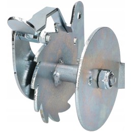 Reel crank crank for adjusting the grill grate