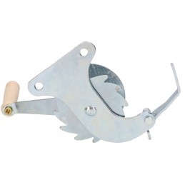 Reel crank crank for adjusting the grill grate