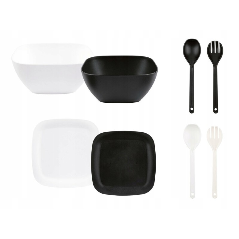 Grill set plates bowls salad spoons 24 pieces