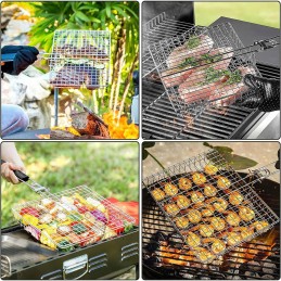 Okyuk patobulintas gilus kepsninės krepšelis, žuvies kepsninės krepšys, nerūdijančio plieno sulankstomi kepsninės krepšeliai su 