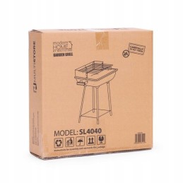 Sodo kepsninė iškylai, reguliuojamos grotelės, 33 x 33 cm