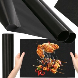 Tefloninis grilio kilimėlis griliui 50x40 padėklai 5 vnt