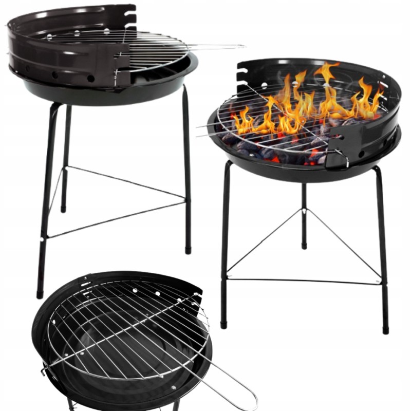 Reguliuojamos apvalios sodo anglies kepsninės 30 x 30 cm