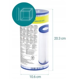 58012 tipo III filtro bestway kasetė, skirta 2024 modelio kasetiniam siurbliui