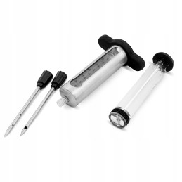 Broil King steel marinade sauce syringe for injecting meat with sauce