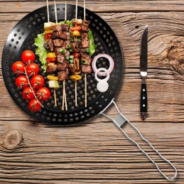Grill pan non-stick grill plate