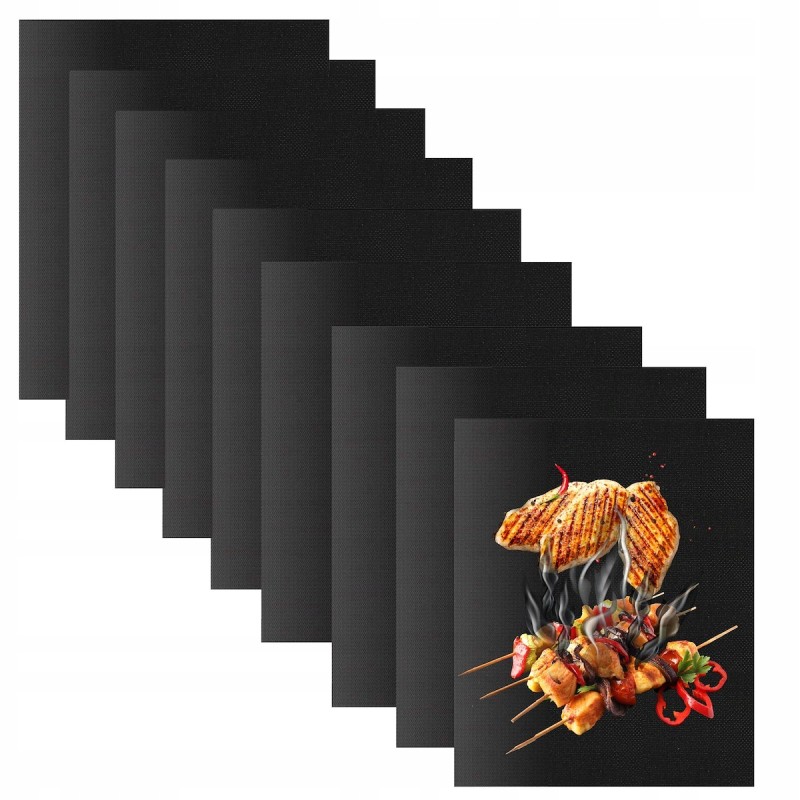 Grilio kilimėlis 9 vnt 40x33 tefloninis kepimo kilimėlis