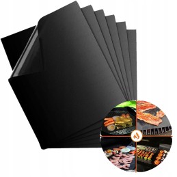 6 nepridegančių anglies kepimo kilimėlių rinkinys,