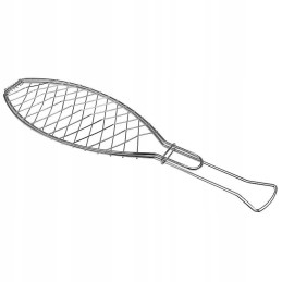 Steel grill grate for fish, length 53 cm küchenprofi