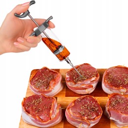 Mėsos injektoriaus švirkštas 3 adatos 50 ml kumpio mėsai