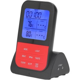 Belaidis termometras su laikmačiu ir dviem temperatūros zondais