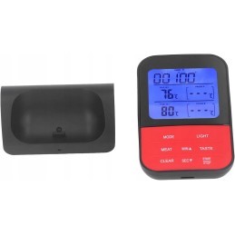 Belaidis termometras su laikmačiu ir dviem temperatūros zondais