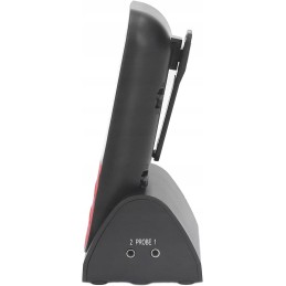 Belaidis termometras su laikmačiu ir dviem temperatūros zondais