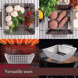 Grilling grate baking steel square tray for grilling sheet