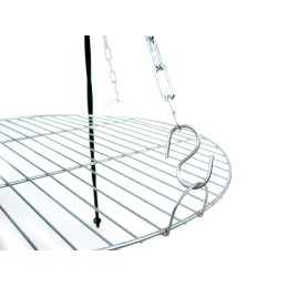 Grilis ant laužo - pakabinamos apvalios grotelės, 50 cm