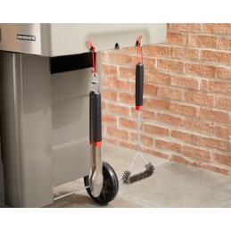 Tripusis grilio valymo šepetys