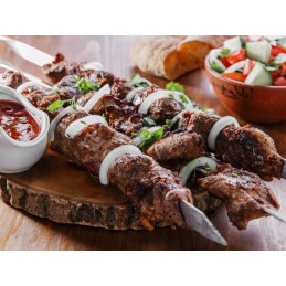 20 vienetų 60cm 2mm nerūdijančio plieno kebabo iešmeliai 20vnt 60cm