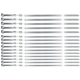 20 vienetų 60cm 2mm nerūdijančio plieno kebabo iešmeliai 20vnt 60cm